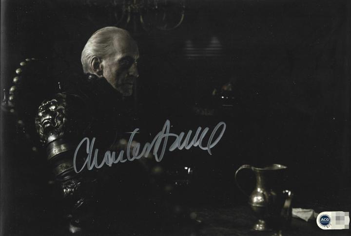 Charles Dance &mdash; Game of Thrones (Tywin Lannister) &mdash; signed 8&times;12 photo &mdash; ACG COA