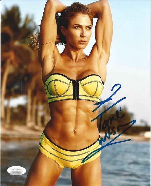 Torrie Wilson &mdash; yellow bikini &mdash; signed 8&times;10 photo